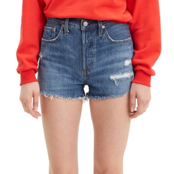 Levi's Pants - Levi’s 501 High Rise Distressed Shorts SZ 32 NWT